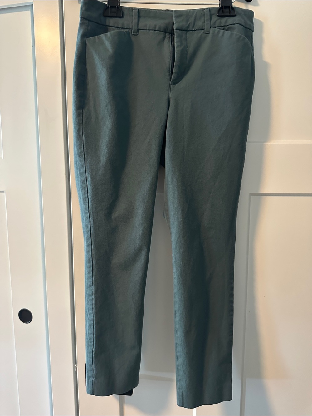Old Navy Cropped Straight-Leg Pants in Teal Green